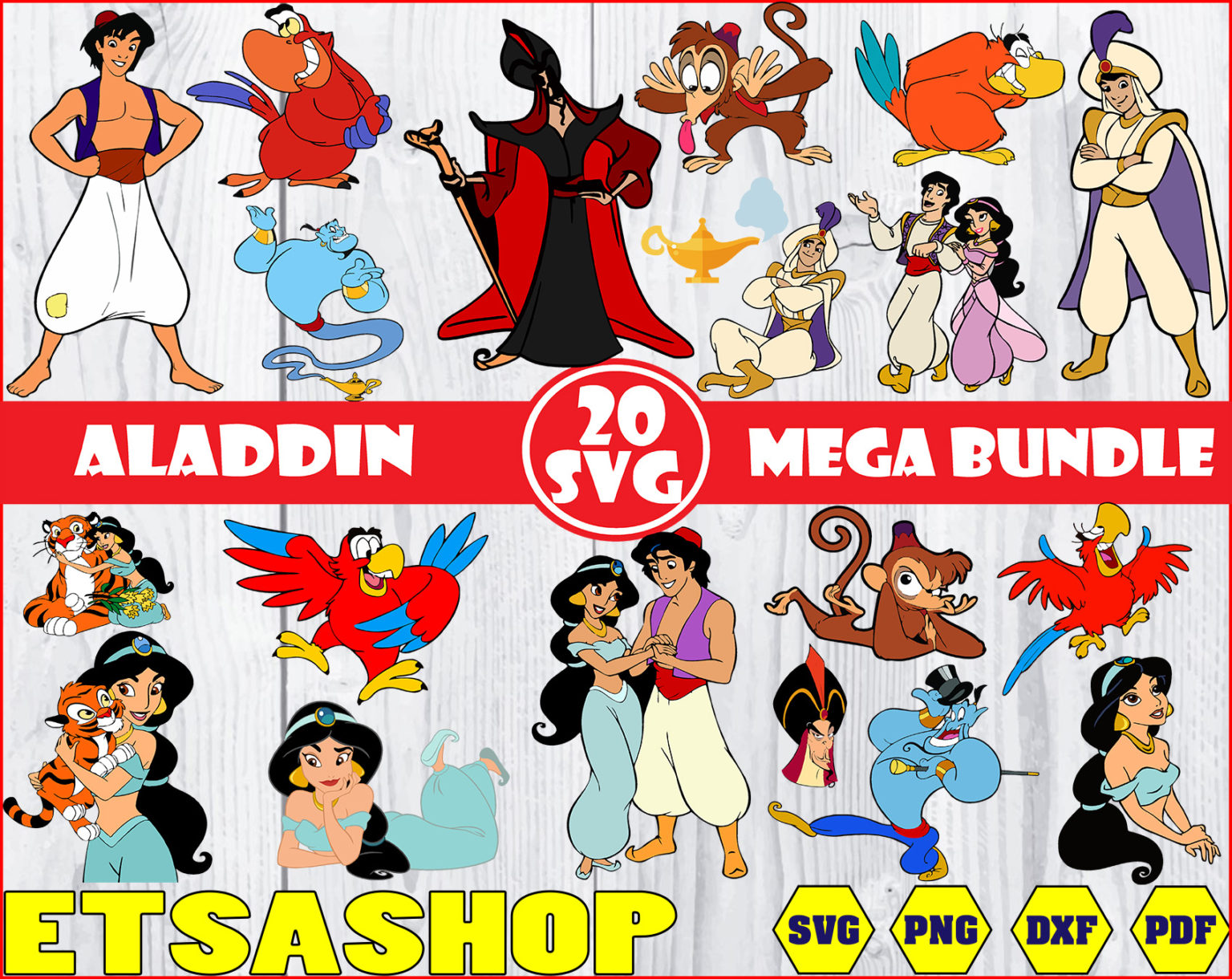 Aladdin svg, Aladdin svg bundle, disney svg, Cricut, Clipart, Digital ...