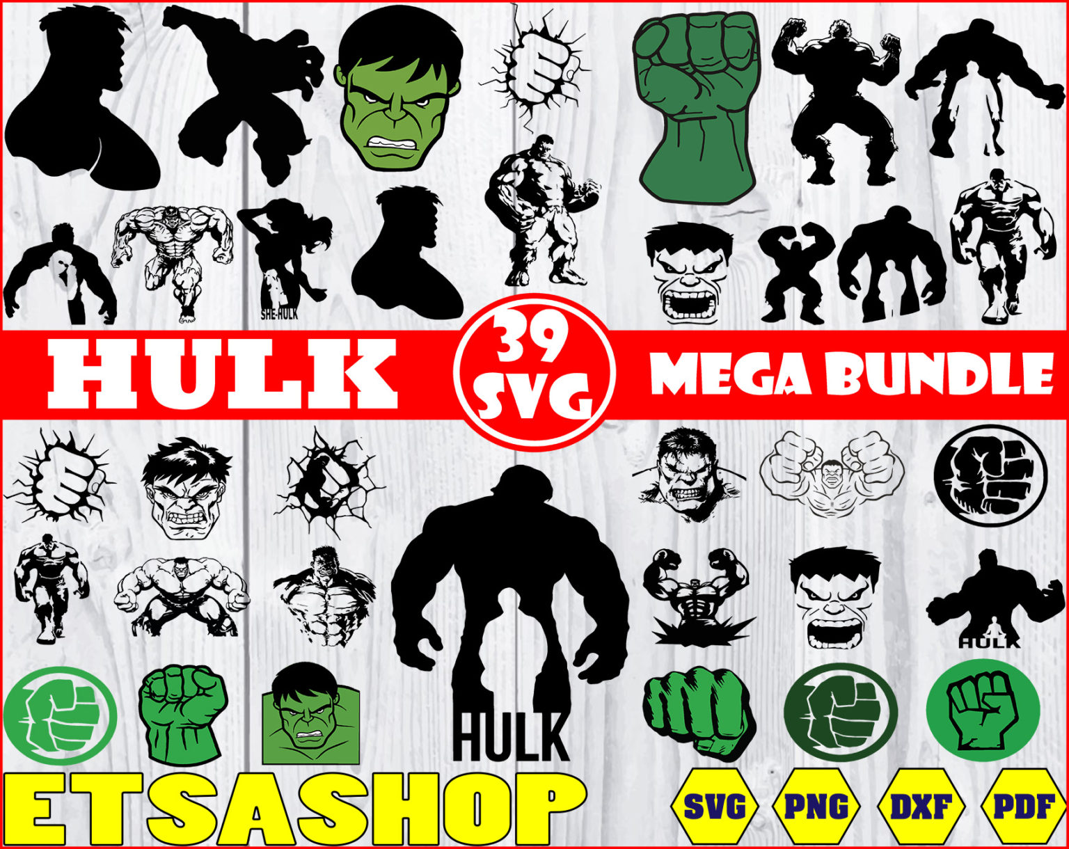 Hulk svg bundle cut files, Hulk Logo svg, Hulk clipart, Cricut, Clipart