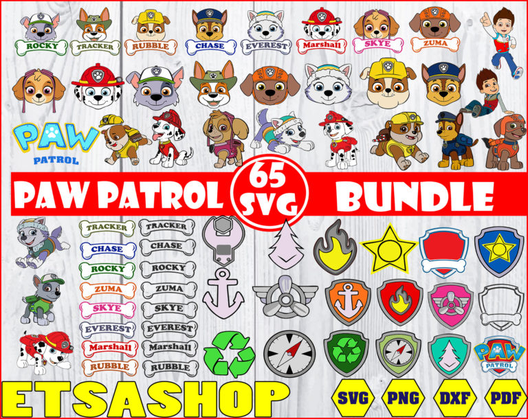 Paw Patrol SVG Bundle: The Ultimate Collection for Paw Patrol Enthusiasts