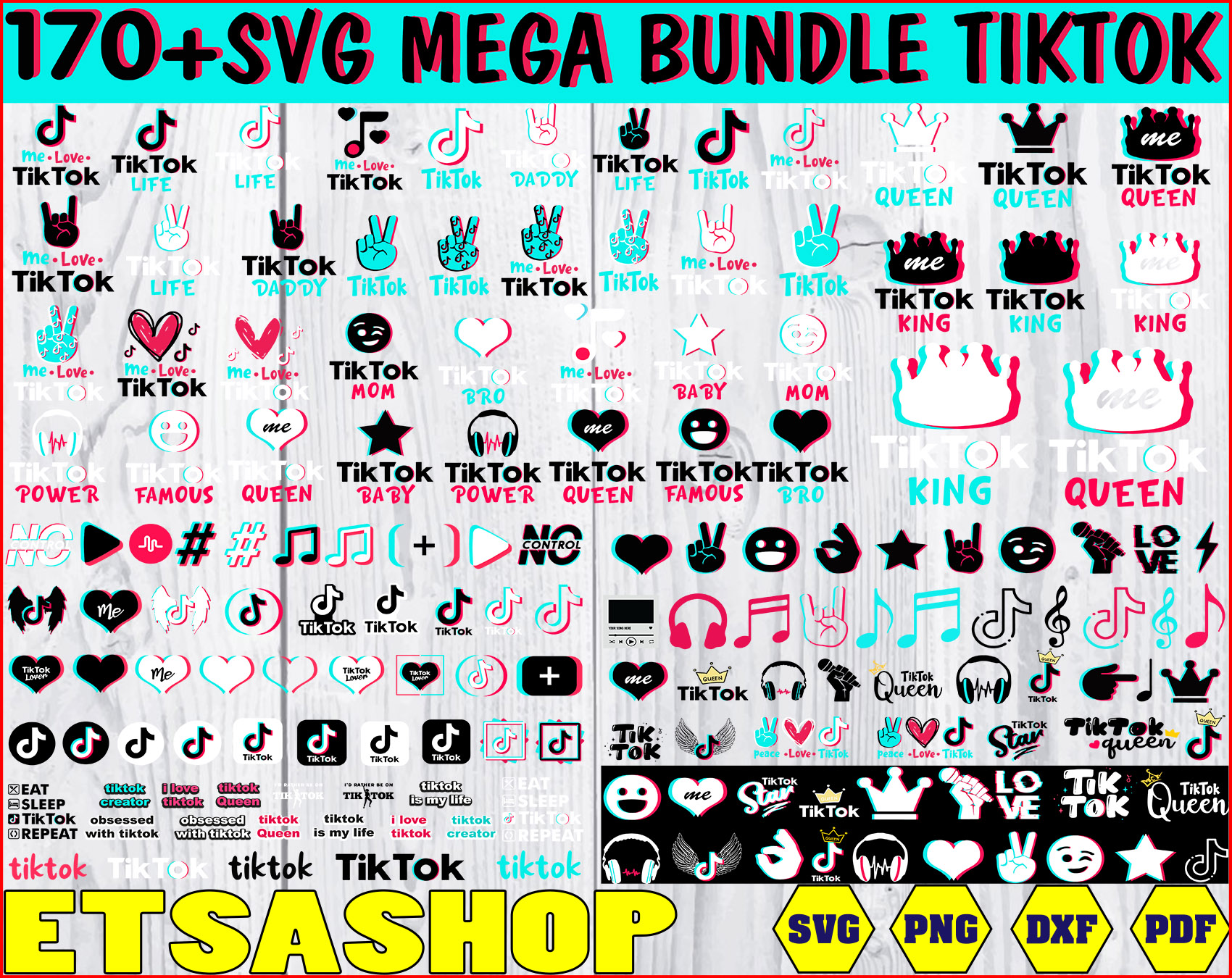 Download Tiktok Svg Bundle Tiktok Svg Png Dxf Tiktok Birthday Svg Tiktok Clipart Bundle Digital Download Outstanding And Different