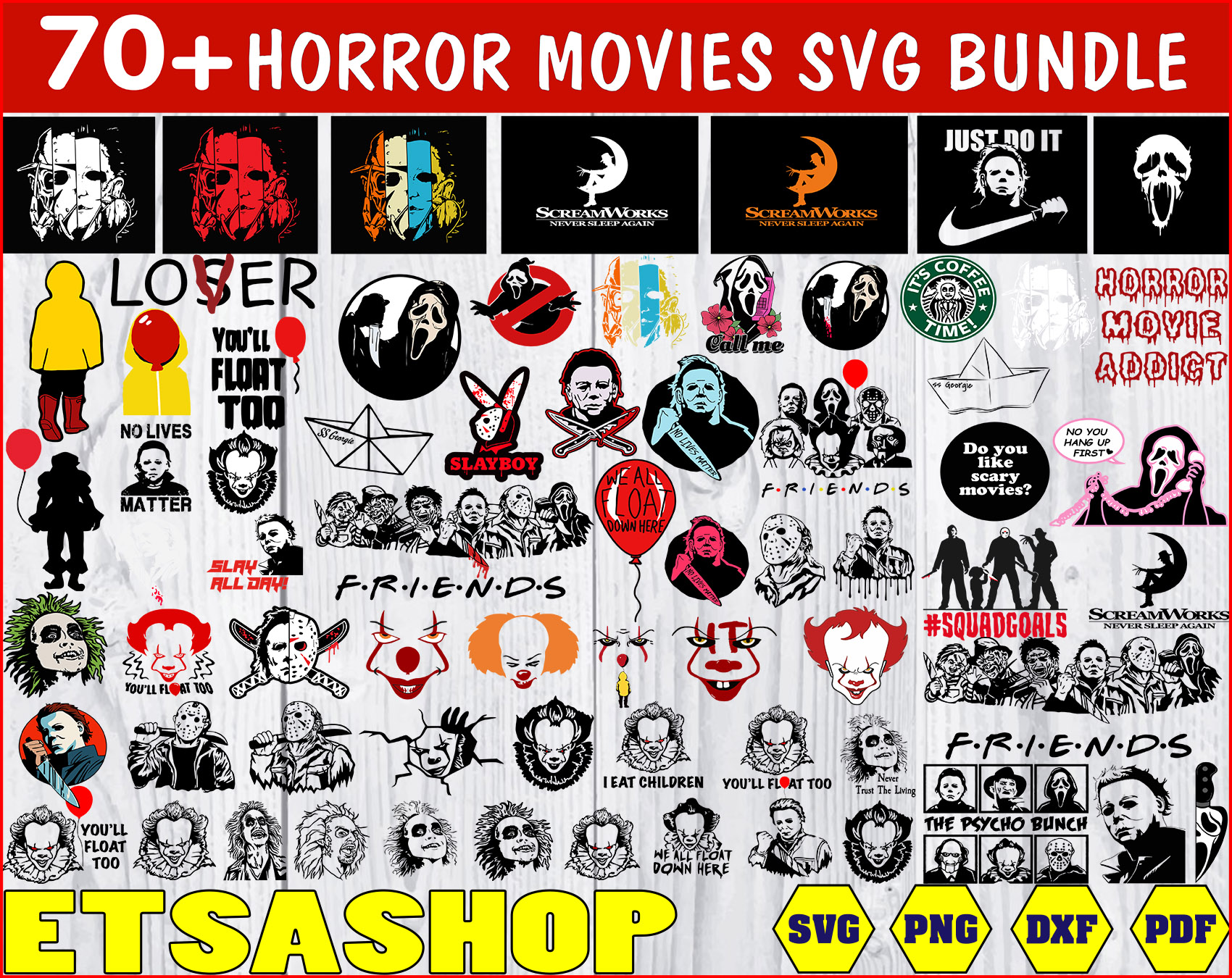 Download Horror Svg Bundle Horror Svg Png Dxf Horror Clipart Bundle Digital Download Outstanding And Different