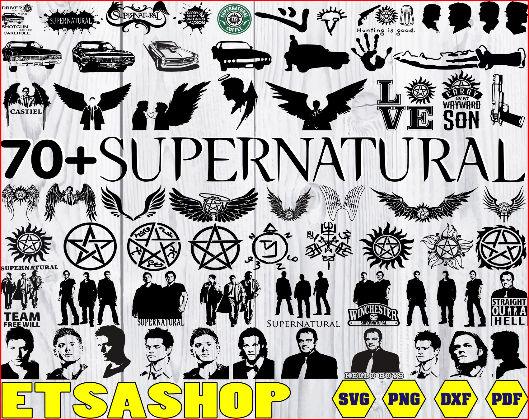 Download Supernatural Svg Bundle Supernatural Svg Png Dxf Supernatural Clipart Bundle Digital Download Outstanding And Different